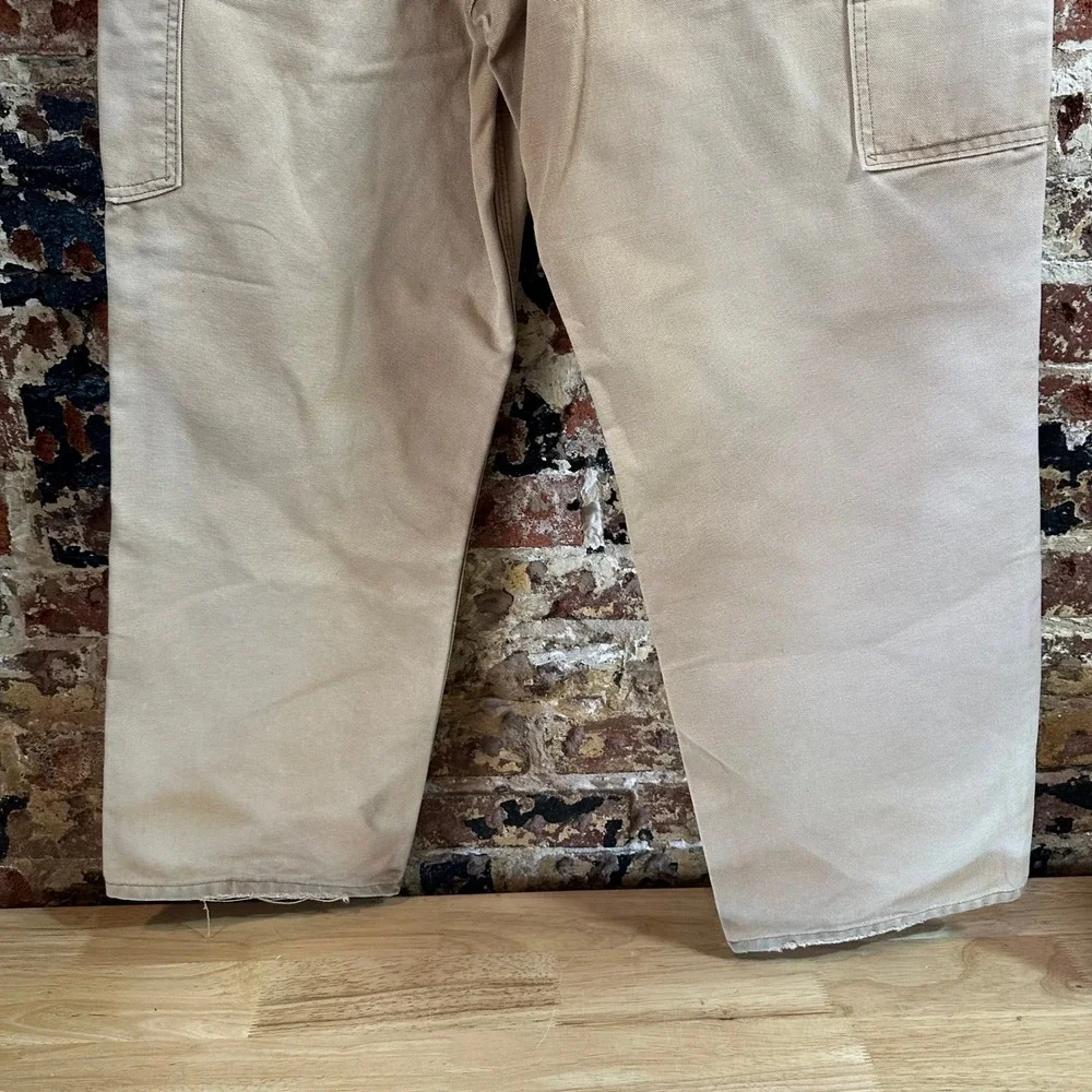 Carhartt B11 BRN Brown Washed Duck Canvas Carpenter Workwear Pants Mens 32x30